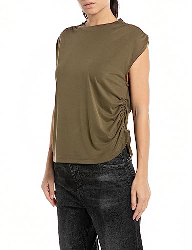Replay T-shirt damski, 238 Army Green, L