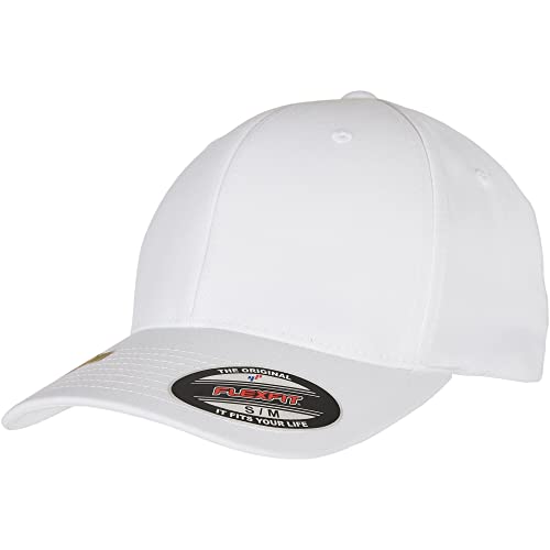 Flexfit Czapka baseballowa, uniseks, z recyklingu, biała, L/XL