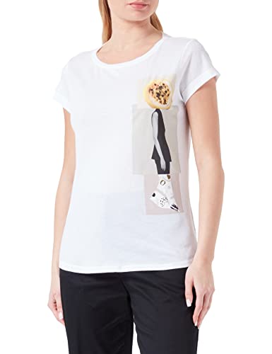 Sisley T-shirt damski, Biały 951, XS