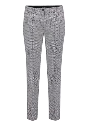 Betty Barclay Damskie spodnie Selina Fashion klasyczne długość 7/8, Dark Blue/Cream, 34