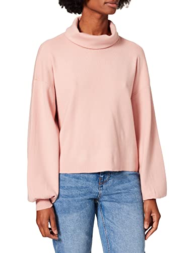 VERO MODA Damski sweter VMNANCY LS Cowlneck Blouse GA Boo, Misty Rose, S