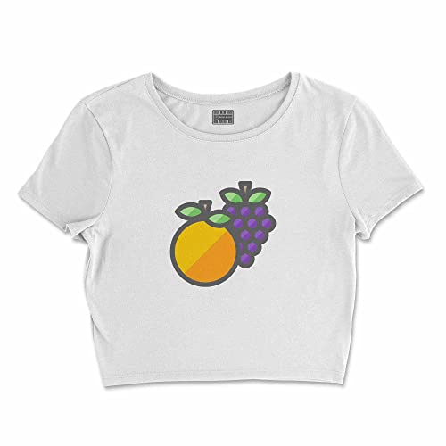 Bona Basics, Koszulka damska z nadrukiem cyfrowym,%100 bawełna, biała, casualowa, topy damskie, rozmiar: XL, biały, XL Krótki