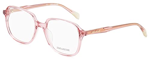 Zadig & Voltaire Damskie okulary przeciwsłoneczne Vzv340, błyszczące, przezroczyste, różowe, 50, Błyszczący, przezroczysty, różowy