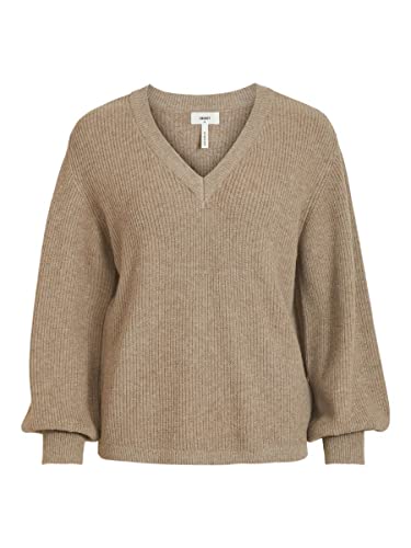Object Damski sweter z dzianiny wzór prążkowany, Fossil, L