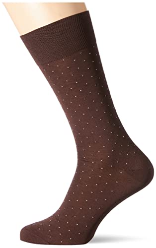 Hackett London Męskie skarpety Classic Polka Dot, 8DDBROWN/WHITE, Large