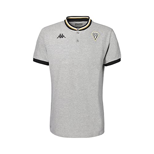 Kappa Męska koszulka polo Rotini SCO Angers, szara, 3XL