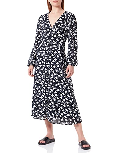 Liquorish Damska sukienka midi z nadrukiem w kwiaty i serca w kolorze czarnym na ślub, 12