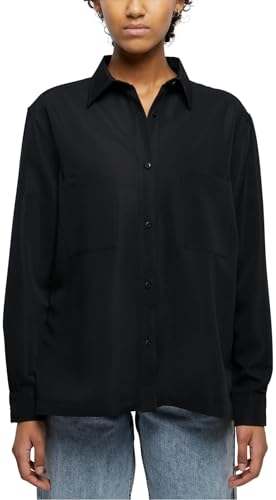 Urban Classics Damska koszula oversized twill, czarny, M