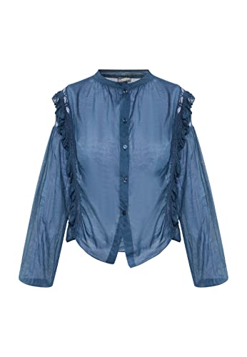 DreiMaster Vintage Damska bluzka bawełniana, granatowa, L, morski, L