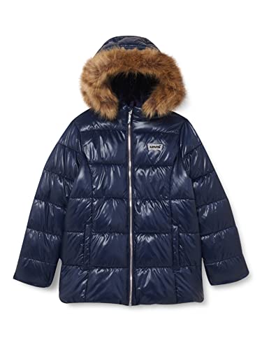 Levi's Kids Kurtka dziewczęca Lvg Fur Puffer, płaszcz dwurzędowy, 24 Miesiące