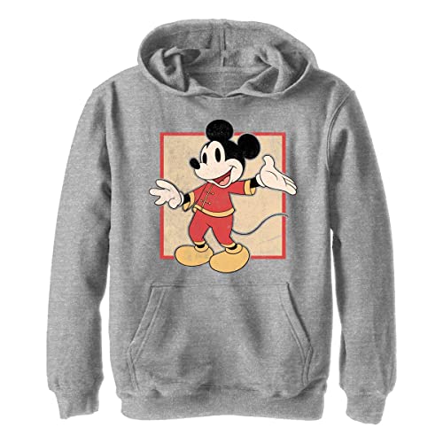 Disney Chłopięca bluza z kapturem Mickey, Sportowa wrzosowa, XL