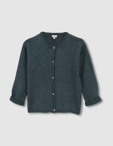 Gocco Dziewczęca kurtka polo Unneedle sweter, ciemnozielony, 3-4 lata, ciemnozielony, 3-4 lat