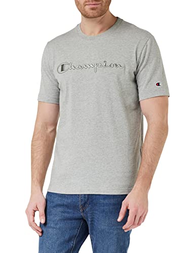 Champion T-shirt męski, Szary nakrapiany (logm), XS