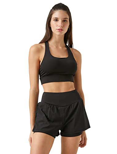 Koton Damski Basic sportowy biustonosz, czarny (999), M