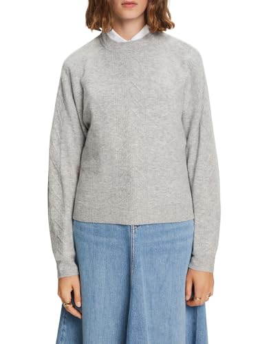 ESPRIT Sweter damski, 044/jasnoszary 5, XXL