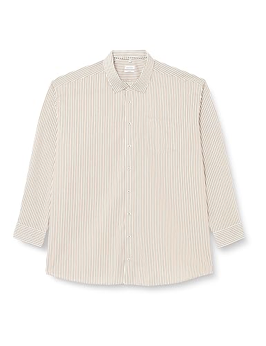 Seidensticker Męska koszula z długim rękawem Comfort Fit, Sand, 48