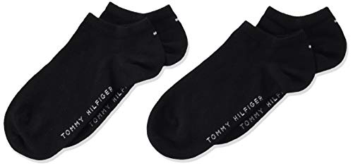 Tommy Hilfiger Unisex dziecięce skarpety do trenowania trampek, czarny, 35-38