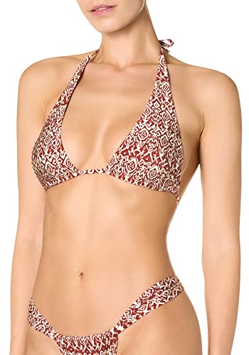 goldenpoint Bikini damski kostium kąpielowy, trójkątny biustonosz, przesuwany Ashram, brązowy, 80B
