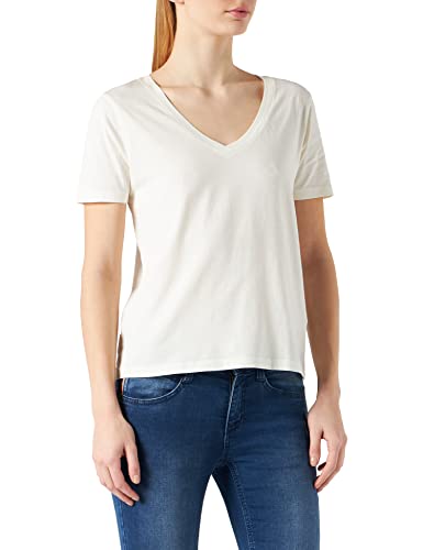 JdY Damska koszulka JDYFAROCK S/S z dekoltem w serek JRS NOOS T-Shirt, Cloud Dancer, M