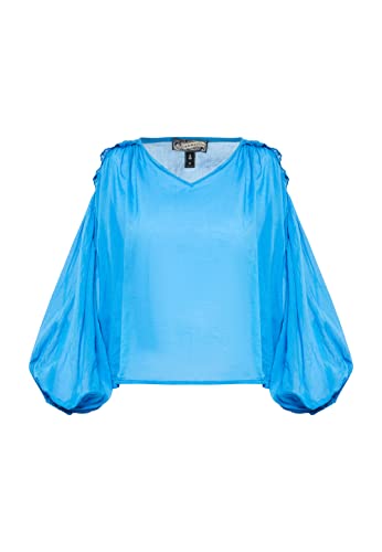 DreiMaster Vintage Damska bluzka bawełniana, niebieska, XS, niebieski, XS