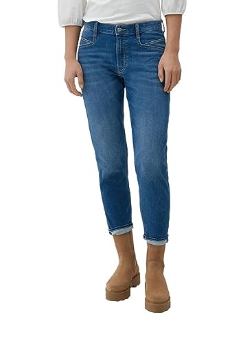 s.Oliver Damskie spodnie jeansowe 7/8, niebieski, 34