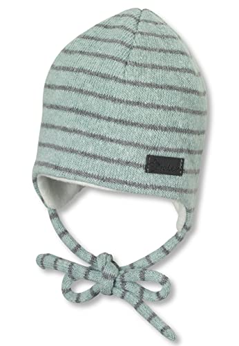 Sterntaler Czapka beanie w paski, uniseks, Turkusowy melanż, 35