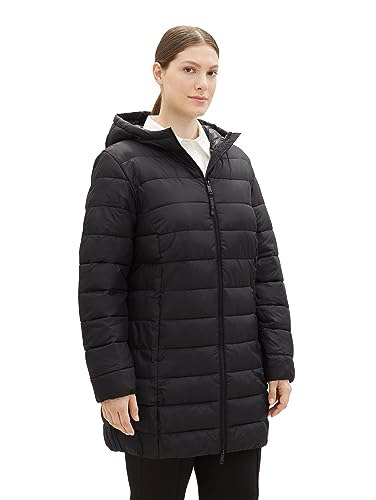 TOM TAILOR Damska kurtka 1038990 Plusize, 14482-Deep Black, 50, 14482 – Deep Black, 50