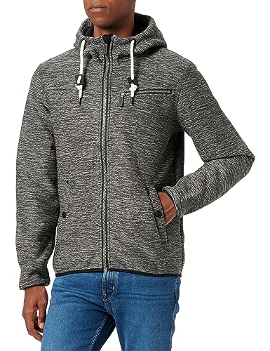 Yuka Męska kurtka polarowa 18331419, szary granitowy melanż, M, granitowo-szary melanż, M