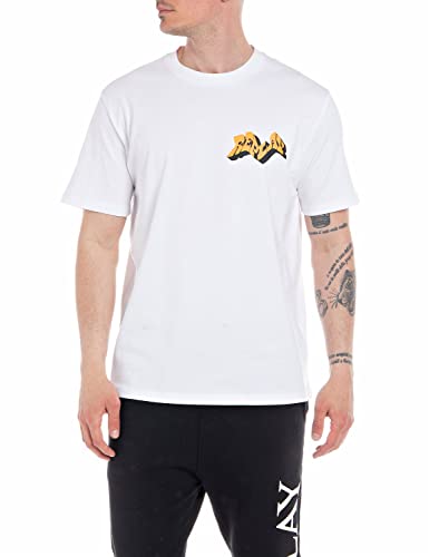 Replay T-shirt męski, Optical White 001, L