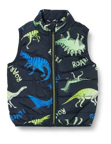 NAME IT NMMMYLANE Vest Dino Roar Kamizelka, Dark Sapphire, 86, Dark Sapphire, 86