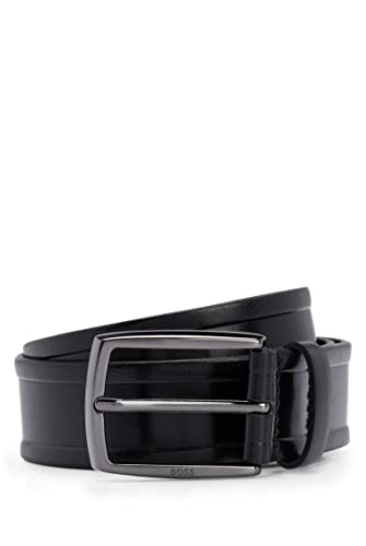 BOSS Męski pasek z włoskiej skóry Celie-Dan Sz35, czarny (Black1), 95