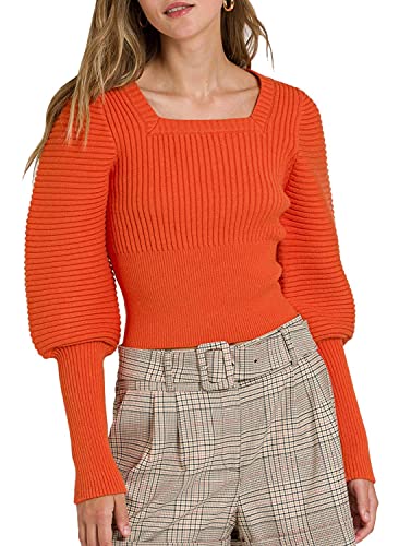 Naf Naf Maka sweter damski, jasny pomarańczowy, XS