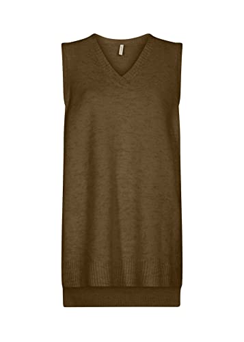 SOYACONCEPT Kamizelka damska Sc-Nessie, 98525 Przyprawa brązowy melanż, XL