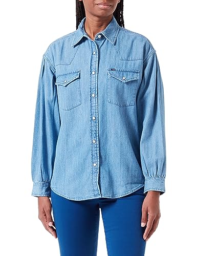 Lee Damska koszulka Seasonal Western, niebieski, XS