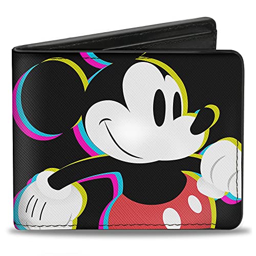 Buckle-Down - Dwustronny portfel - Cmyk Mickey Mouse Walking Pose + Myszka Mickey Męska Domyślny rozmiar