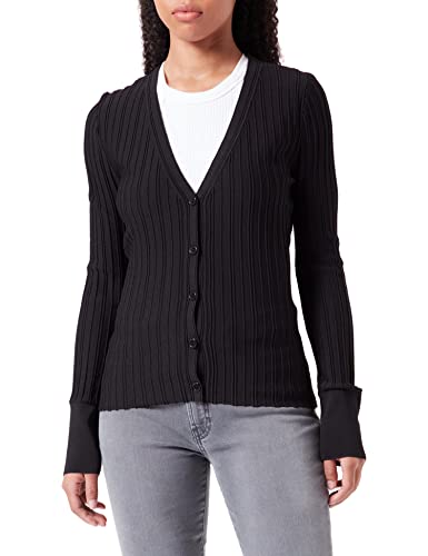 HUGO Damski sweter kardigan Sisiddia, czarny 1, XS