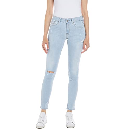 Replay Dżinsy damskie New Luz, 011 Super Light Blue, 23W / 28L