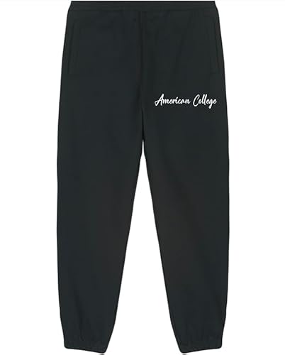 AMERICAN COLLEGE USA Spodnie dresowe męskie, czarny, S