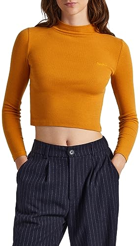Pepe Jeans Koszulka damska Winona Perkins, Żółty (ochra żółta), XL