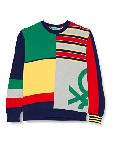 United Colors of Benetton Sweter męski, Wielokolorowa 252, M