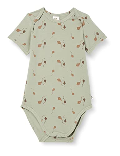 Müsli by Green Cotton Dziecięce buty chłopięce S/S Body and Toddler Sleepers, Green Sugar, 56 cm