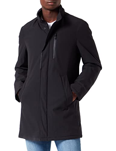 bugatti Płaszcz męski, czarny, 29 Große Größen Kurz