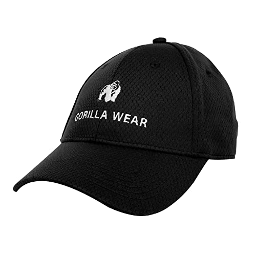 GORILLA WEAR - Czapka Bristol Fitted Cap - czarna - z logo na co dzień sport rekreacyjny lekka i nowoczesna idealna do treningu z poliestru, czarny, jeden rozmiar