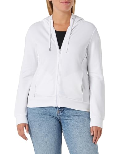 United Colors of Benetton Damska bluza z kapturem, Biały Optyczny 101, L