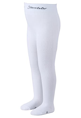 Sterntaler Rajstopy dziewczęce, biały, 98/104 cm