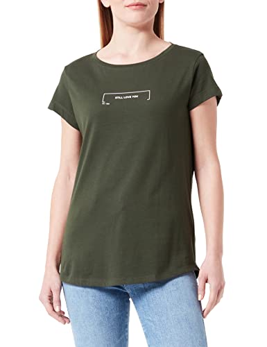 Sisley Koszulka damska 3I1XL101W, zielona 22M, XS