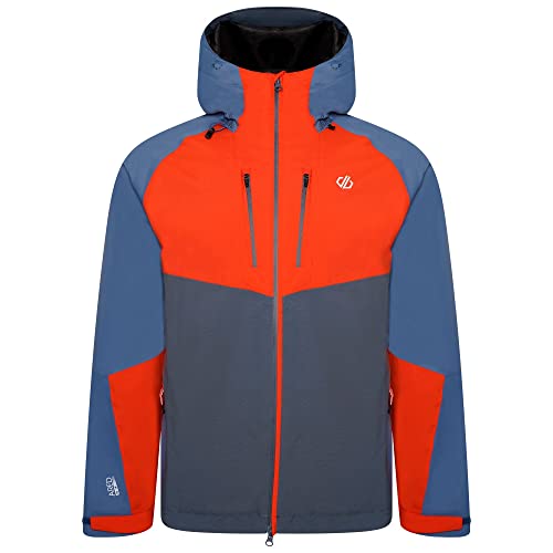 Dare2b Męska kurtka z efektem szybkiego rozluźniania II, niebieska / płonący łosoś / Orion szary, XL
