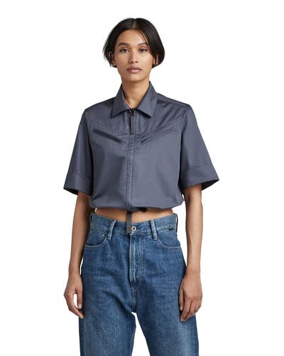 G-STAR RAW Women's Flight Top Shirt, niebieski (fantem Blue D197-863), XS