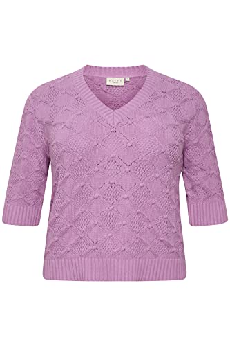 Kaffe Curve Sweter damski, Lupine, XL duże rozmiary