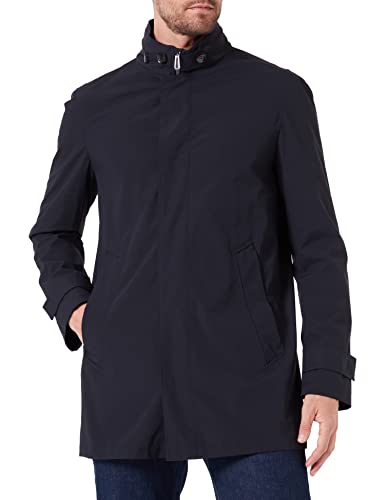 bugatti Męski płaszcz 333400-39031, granatowy-390, standardowy, morski-390